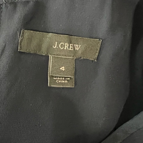 J Crew Navy Blue Pleated Top Blouse - Picture 5 of 5